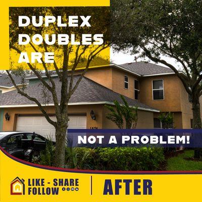 Disintegrating Duplex Roofs is no problem for Highland Homes Roofing! Call today at 7723881411