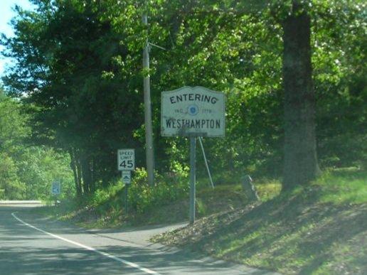 Entering Westhampton, MA