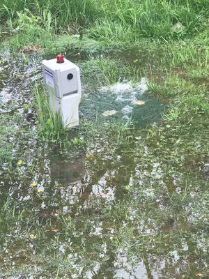 Water going into septic.