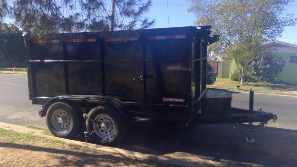 Dump trailer 6 ft x 12 ft x 4 ft $300 - 100% full Load yourself options available please message for details.