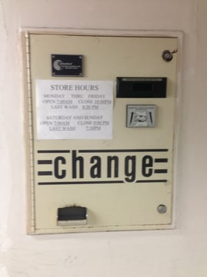 Change machine