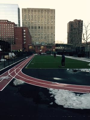 Turf field and track