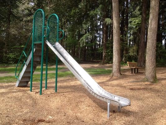 Tall slide.