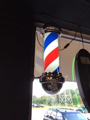 You got to have the barber's pole up in the shop.