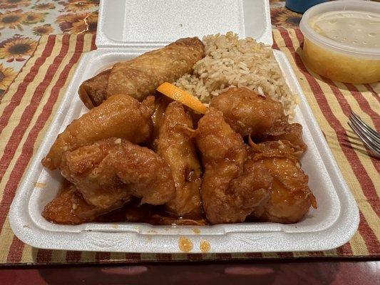 Orange Chicken Lunch Special $9.95