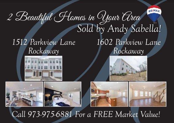 Rockaway homes sold by Andy