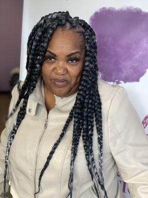 Jumbo box braids