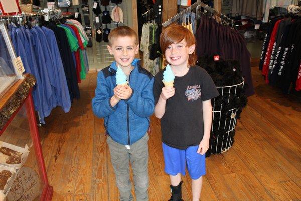 These youngsters love a home made ice cream!