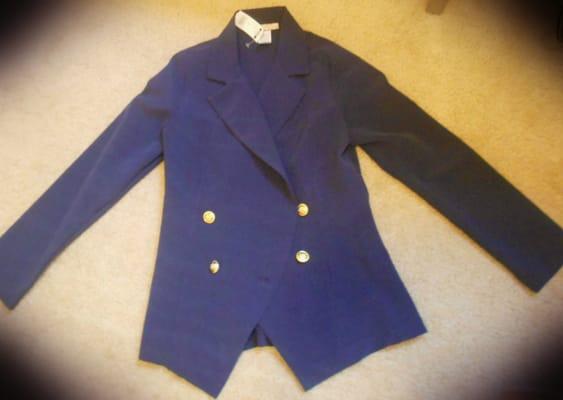 The cute blazer I just got there, only $21.8, and it's made in USA!