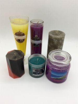 Candles- We do our own manufacturing of candles. We also customize for the perfect gift or event you have planned.