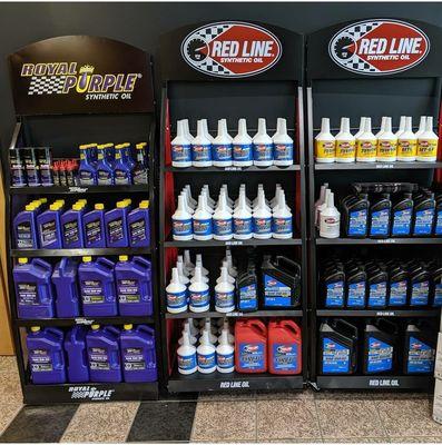 Royal Purple Synthetic Oil. REDLINE PERFORMANCE OIL. MOBIL 1 EXTENDED SYNTHETIC OIL