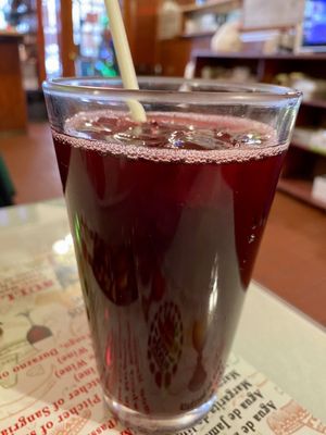 Hibiscus tea (agua de Jamaica)