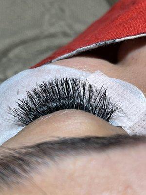 Full set of hybrid lashes