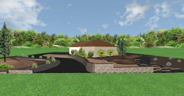 CAD plans and 3 D landscape design ideas from a photo of your home.