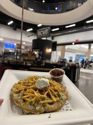 Loaded potato waffle