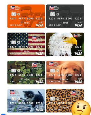 Current available debit card designs (2 of 3)