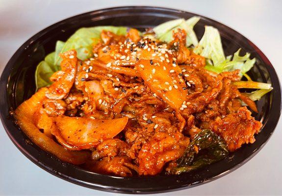 Spicy pork bowl