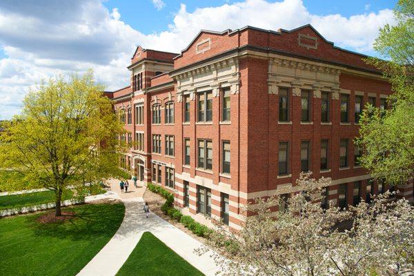 Graff Main Hall, the first building constructed on the UW-La Crosse campus, opened its doors in 1909.