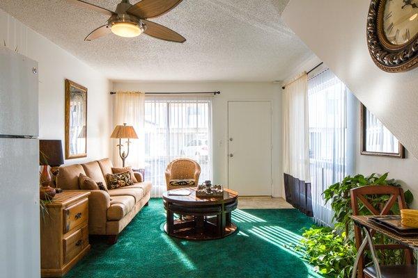 Living area as seen from the Kitchen