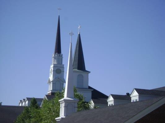 Beautiful angle of the three steeples.