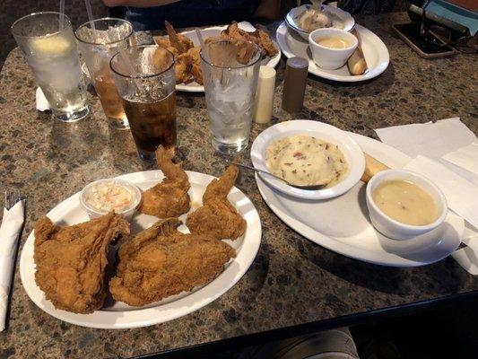 4 piece (all white) chicken dinner.