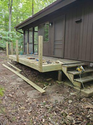 Custom railing with unique picket pattern - In Progress