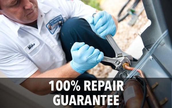 We guarantee all our repair work