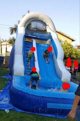 Water slide jumper