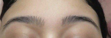 Eyebrows done the day of