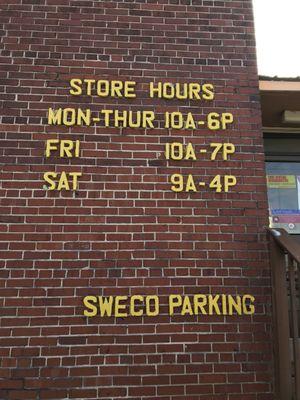 Store hours