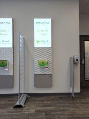 The Kiosk Check-in area. Bring your insurance card, as you will be asked for them!