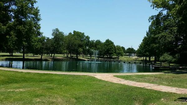 Fishing pond w/ ducks n turtles