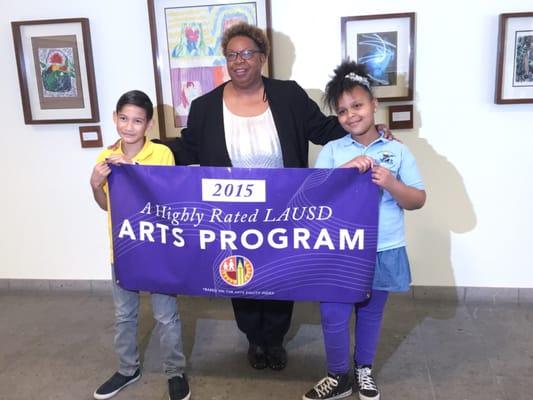 Carlos Santana Arts Academy recognized by LAUSD Arts Education Branch and the Board of Education for outstanding instruction in the arts!