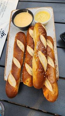 Bavarian pretzels