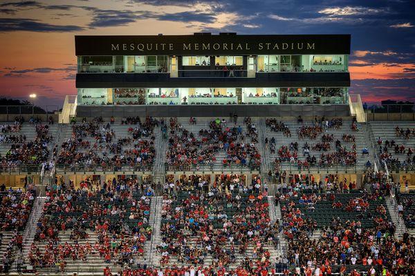 Attendees to the athletic events at Mesquite Memorial Stadium enjoy the comfort and efficiency of an RWB design