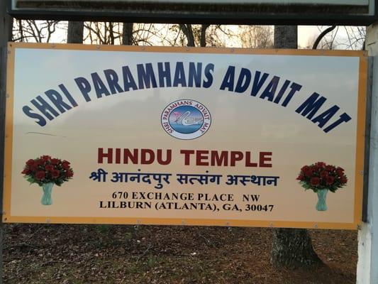 Vinay Dham - Shri Paramhans Advait Mat Hindu Temple, Atlanta, GA