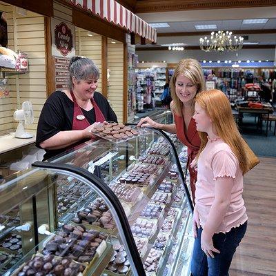 Stop by our Candy Shop inside the Shops for a sweet treat and our homemade fudge!