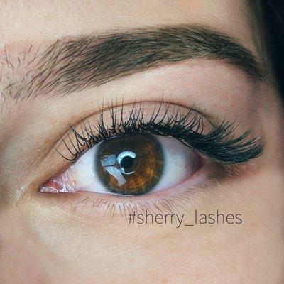 Eyelash extensions at Sherry Lash Studio