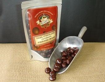 Our famous chocolate covered coffee beans. Available in milk chocolate, dark chocolate, or mixed 4 oz. or 8 oz. bags