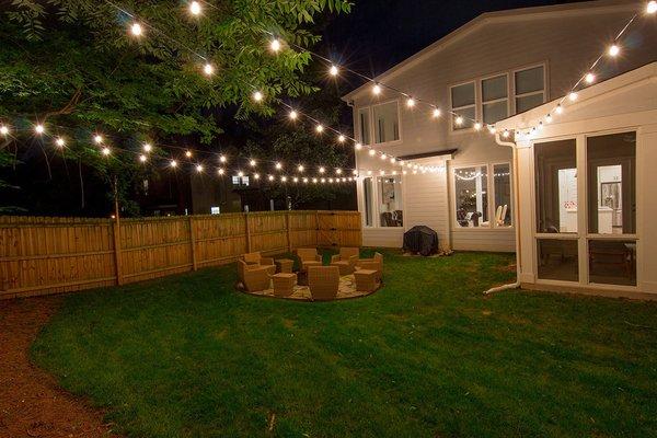 Backyard light fixtures