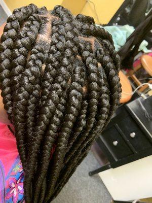 Square box braids