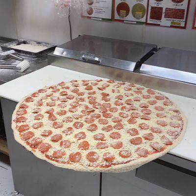 The big one 30" 52 slice pizza