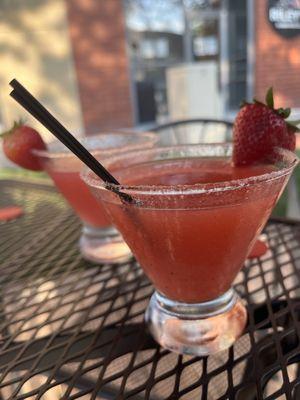 Strawberry martinis