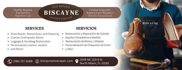 Biscayne Shoe Repair and Leather Services