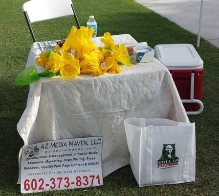 AZ Media Maven takes part in Back to School Backpack Drive.