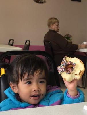 My little one loves her donuts!