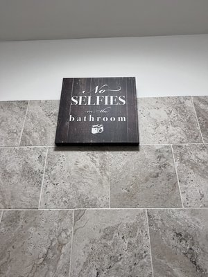 Photo taken in the bathroom