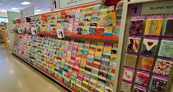 09/17/2021 Cute greeting cards (2 for a dollar) and blank note cards (8 for a dollar).