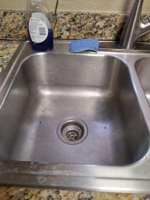 Kitchen sink before