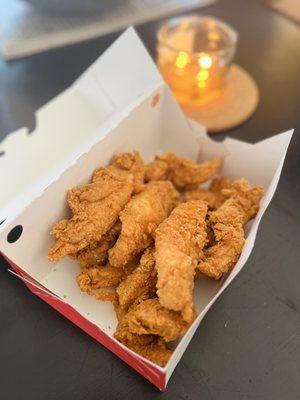 This chicken has always been so pleasantly surprisingly tasty. Stopped in for a chicken tender snack!